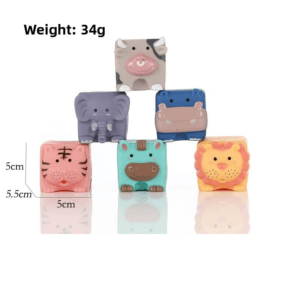 cubos de silicona bebé 5 cm, peso 34 g, animales