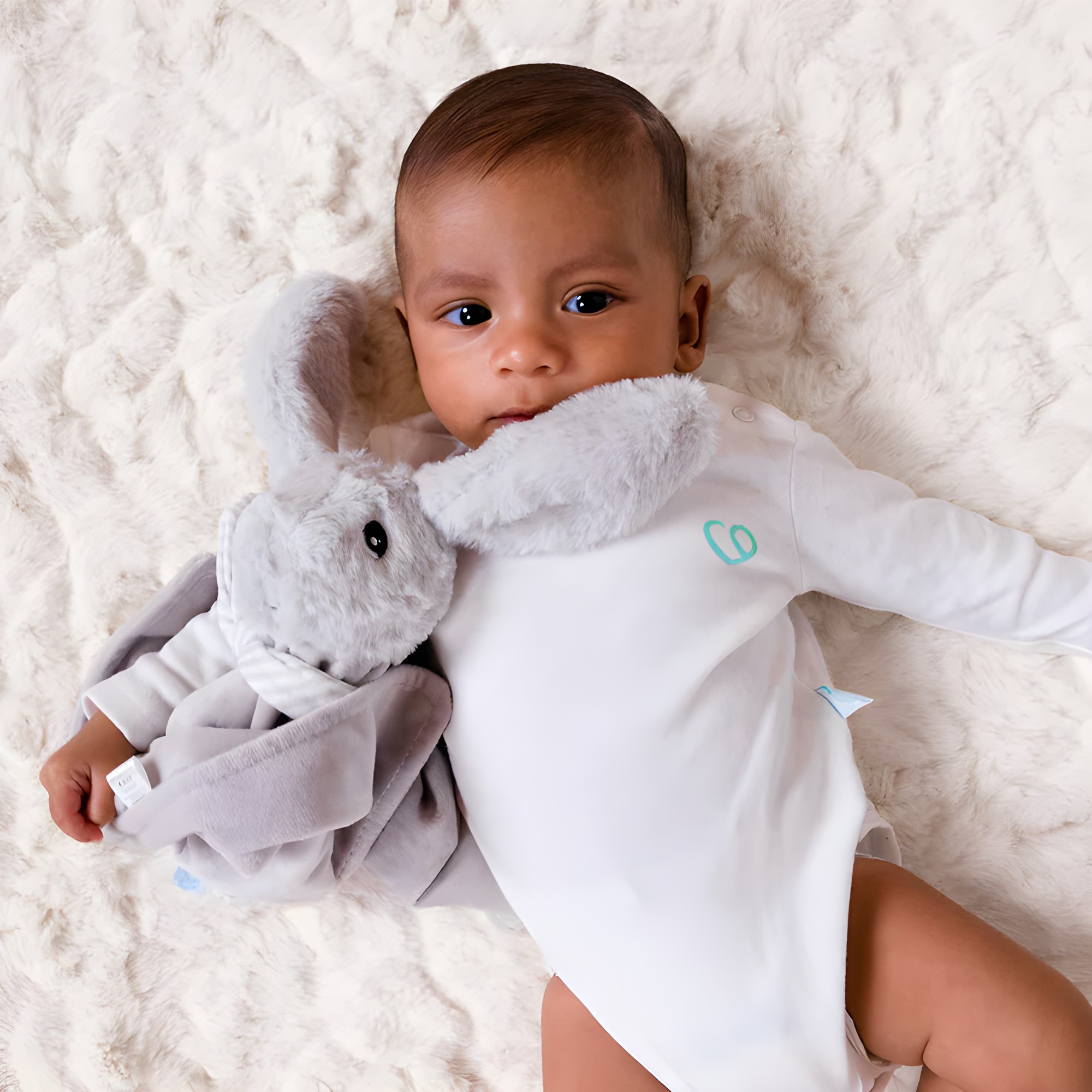 Set 3 Bodies Manga Larga Bebé Blanco 100% Algodón Bambino – vista 4