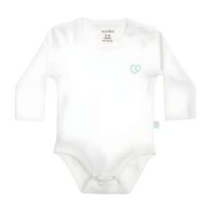 body bebé manga larga blanco algodón set 3 Bambino