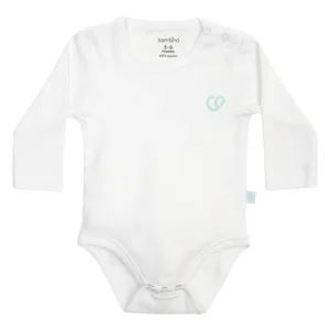 body bebé manga larga blanco algodón set 3 Bambino