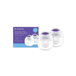 Extractor eléctrico portátil Lansinoh Discreet Duo Flow, manos libres y sin tubos
