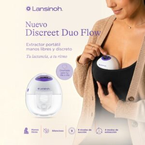 extractor electrico lansinoh discreet duo flow detalles