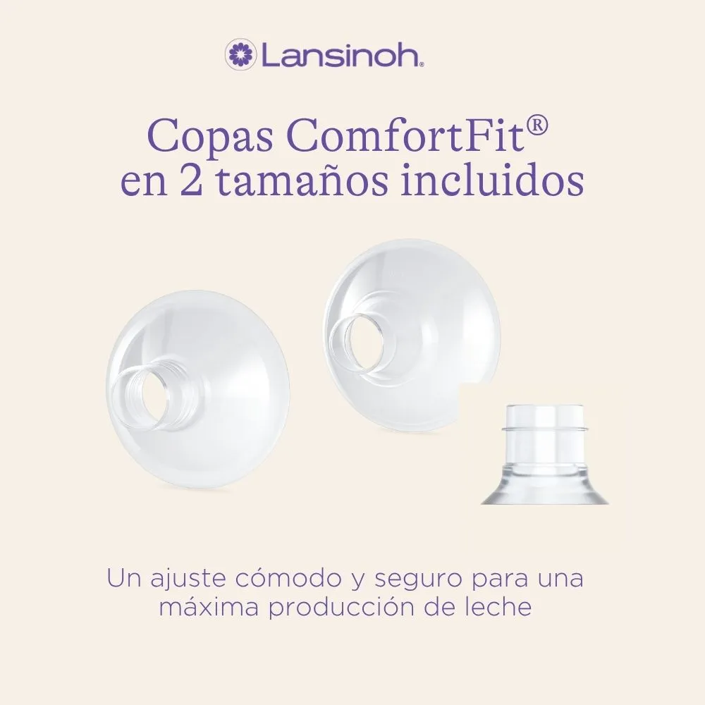 Extractor Lansinoh DiscreetDuo con copas