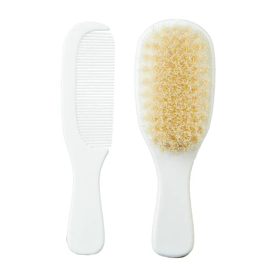 Set peine y cepillo para bebé Mininor con cerdas naturales de cabra