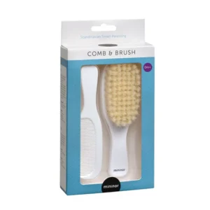 Set Mininor: peine y cepillo antiestático para cabello de bebé
