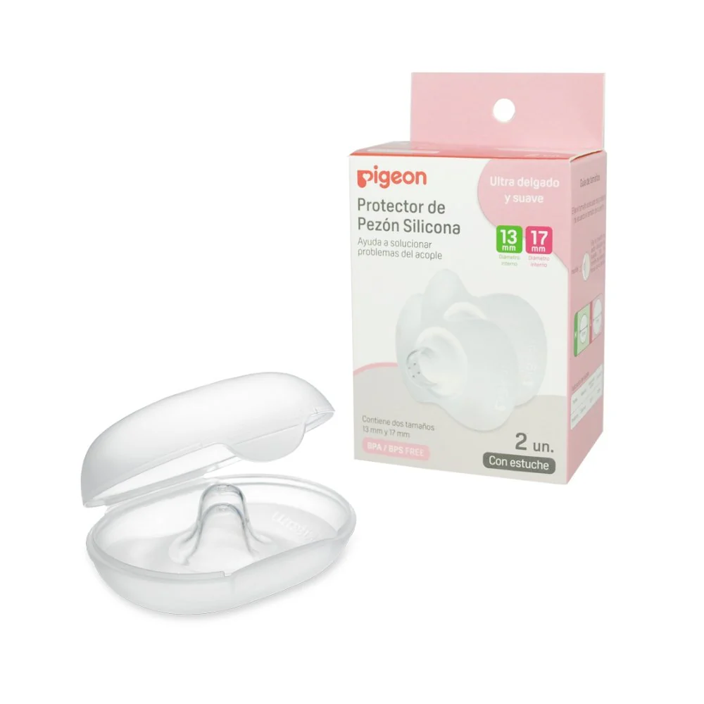 Pezonera de silicona Pigeon Talla M+L 2 uns
