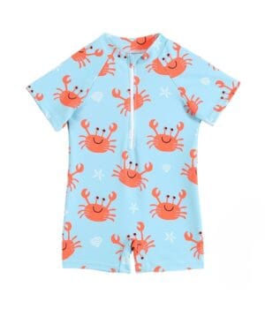 Traje de Baño Niño Cangrejo Azul Protección UV