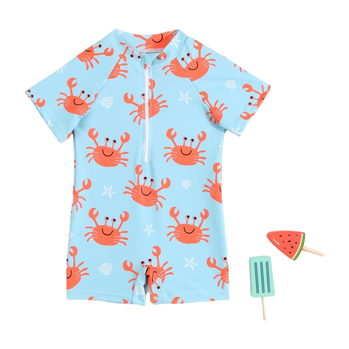 Traje de Baño Niño Cangrejo Azul Protección UV