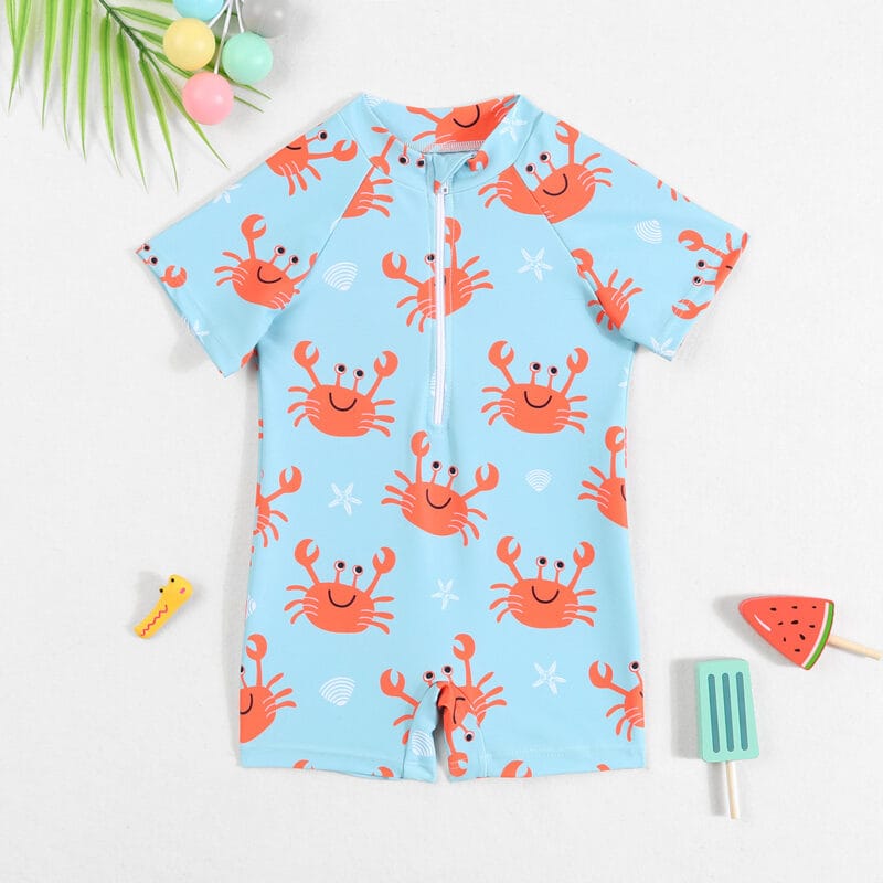 raje de Baño Niño Cangrejo Azul Protección UV