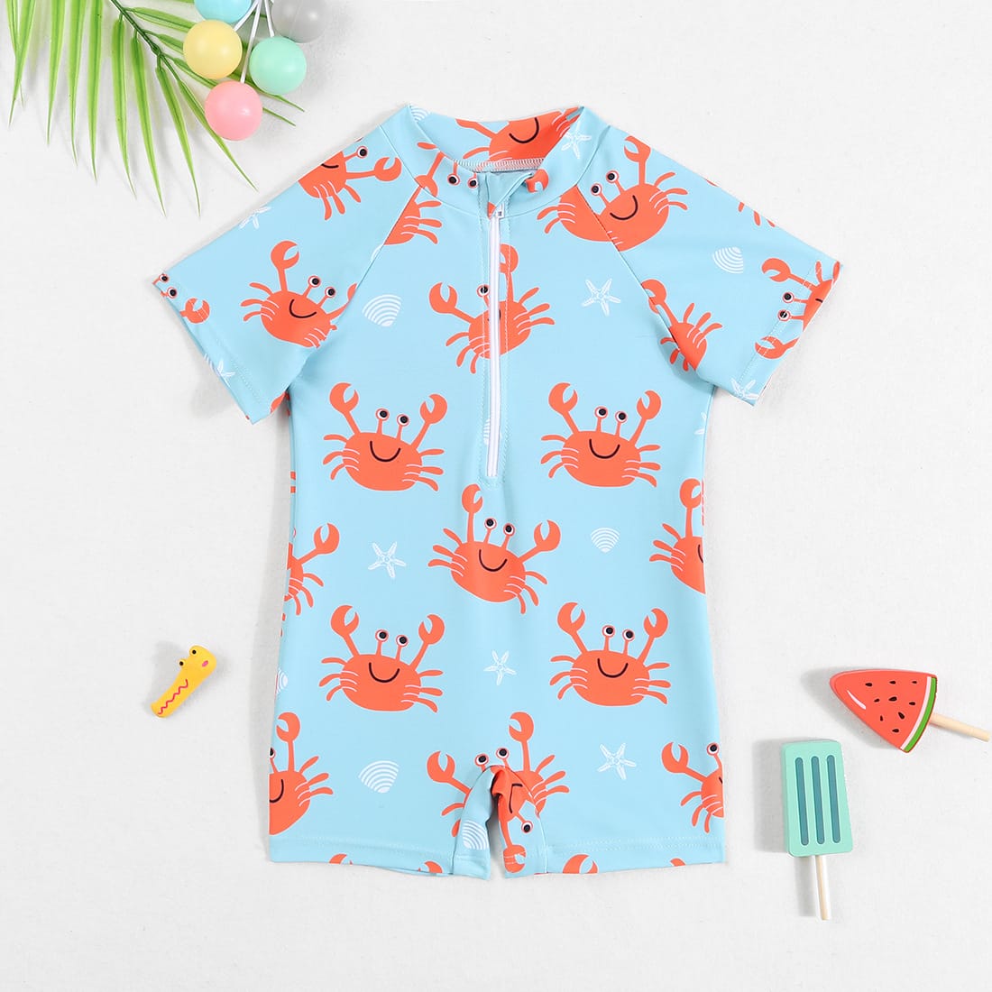Traje de Baño Niño Cangrejo Azul Protección UV