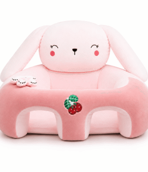 Sillón de Apoyo para Bebé Conejo Rosado | Cojín Asiento Infantil