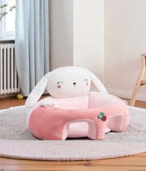 Sillón de Apoyo para Bebé Conejo Rosado