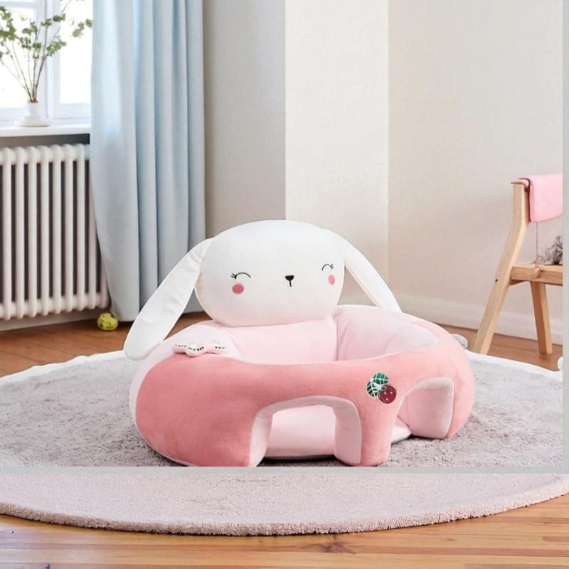 Sillón de Apoyo para Bebé Conejo Rosado
