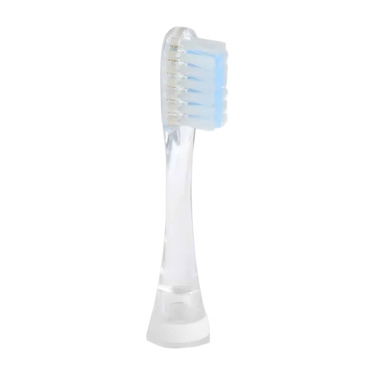 Detalle del cabezal del cepillo de dientes eléctrico Pigeon para bebé con cerdas suaves