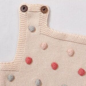 Enterito de algodón natural con botones