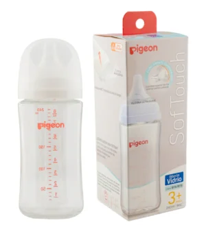 Biberon mamadera pigeon softouch vidrio 240 ml