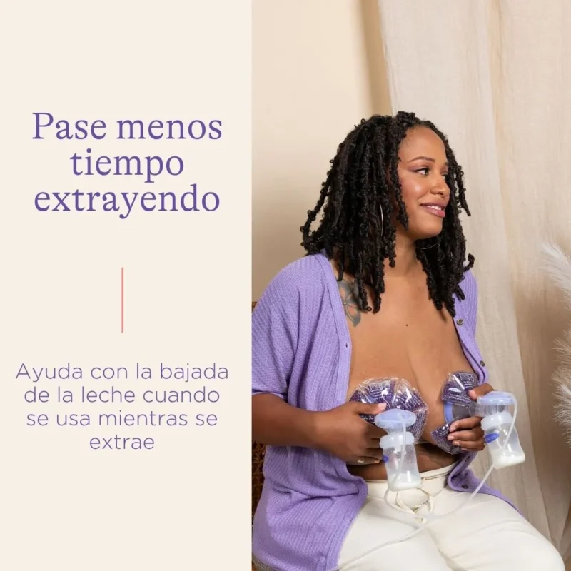 Uso de almohadilla TheraPearl para reducir hinchazón por lactancia