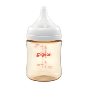 Tetina de silicona flujo lento de la mamadera Pigeon Softouch PPSU 160 ml anticólicos.