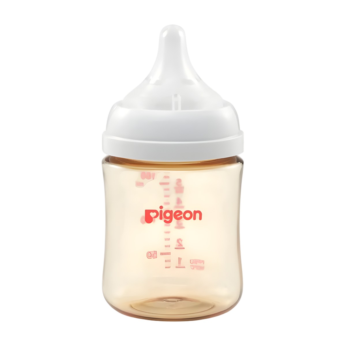 Tetina de silicona flujo lento de la mamadera Pigeon Softouch PPSU 160 ml anticólicos.