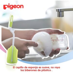 Cepillo giratorio con esponja Pigeon para limpiar mamaderas