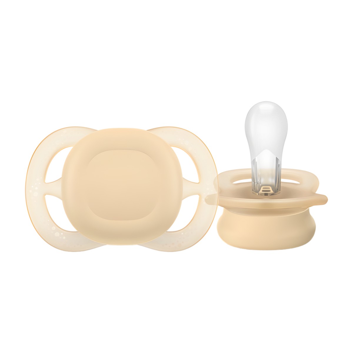 Chupete Philips Avent Ultra Start color amarillo suave para recién nacidos