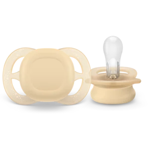 Chupete Philips Avent Ultra Start color amarillo suave para recién nacidos