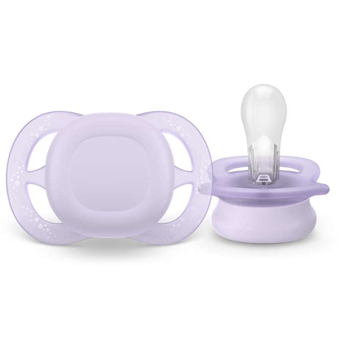 Chupete Philips Avent Ultra Start color morado suave para recién nacidos