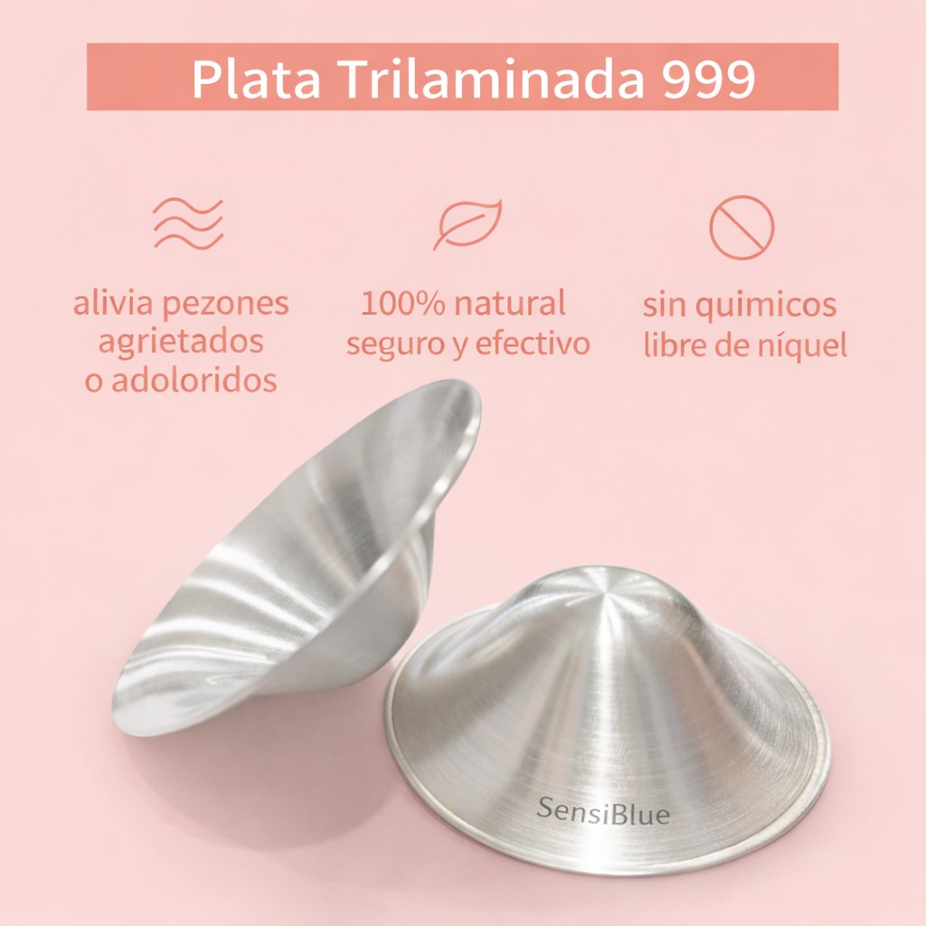 copas de plata trilaminada para lactancia