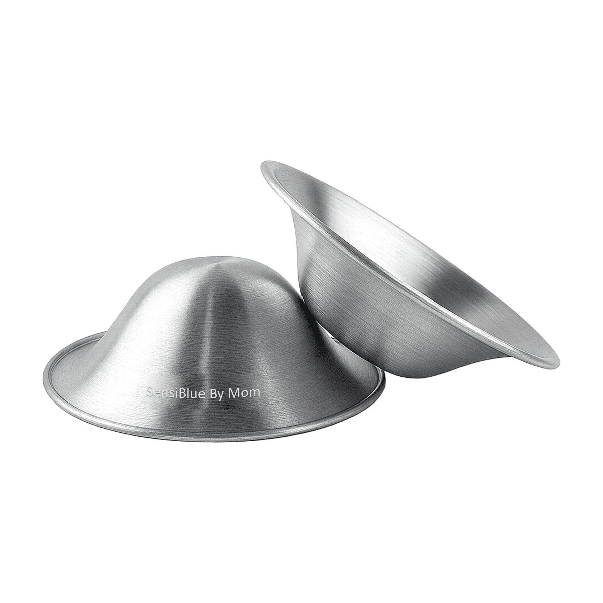Copas de plata trilaminada .999 para lactancia SensiBlue con grabado SensiBlue By Mom