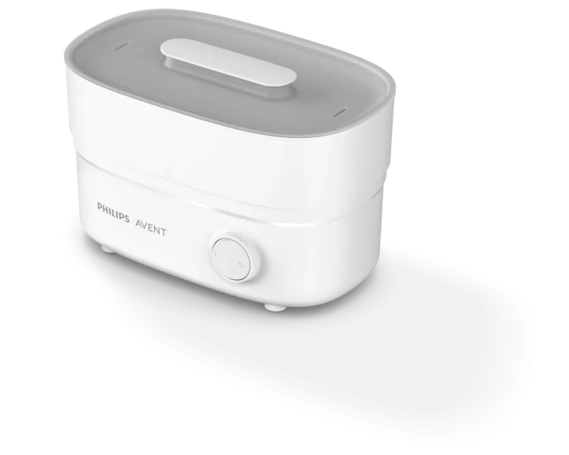 Esterilizador Philips Avent manteniendo biberones esterilizados durante 24 horas