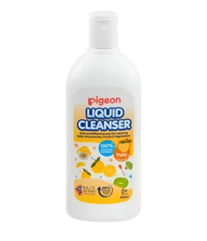 Limpiador de Biberones Pigeon Yuzu 450 ml 🍊 – Higiénico para Mamaderas, Accesorios y Frutas