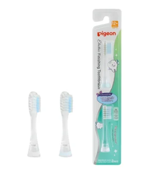 Repuesto de cabezales originales para cepillo de dientes eléctrico Pigeon – Pack de 2 unidades para bebé 12 meses