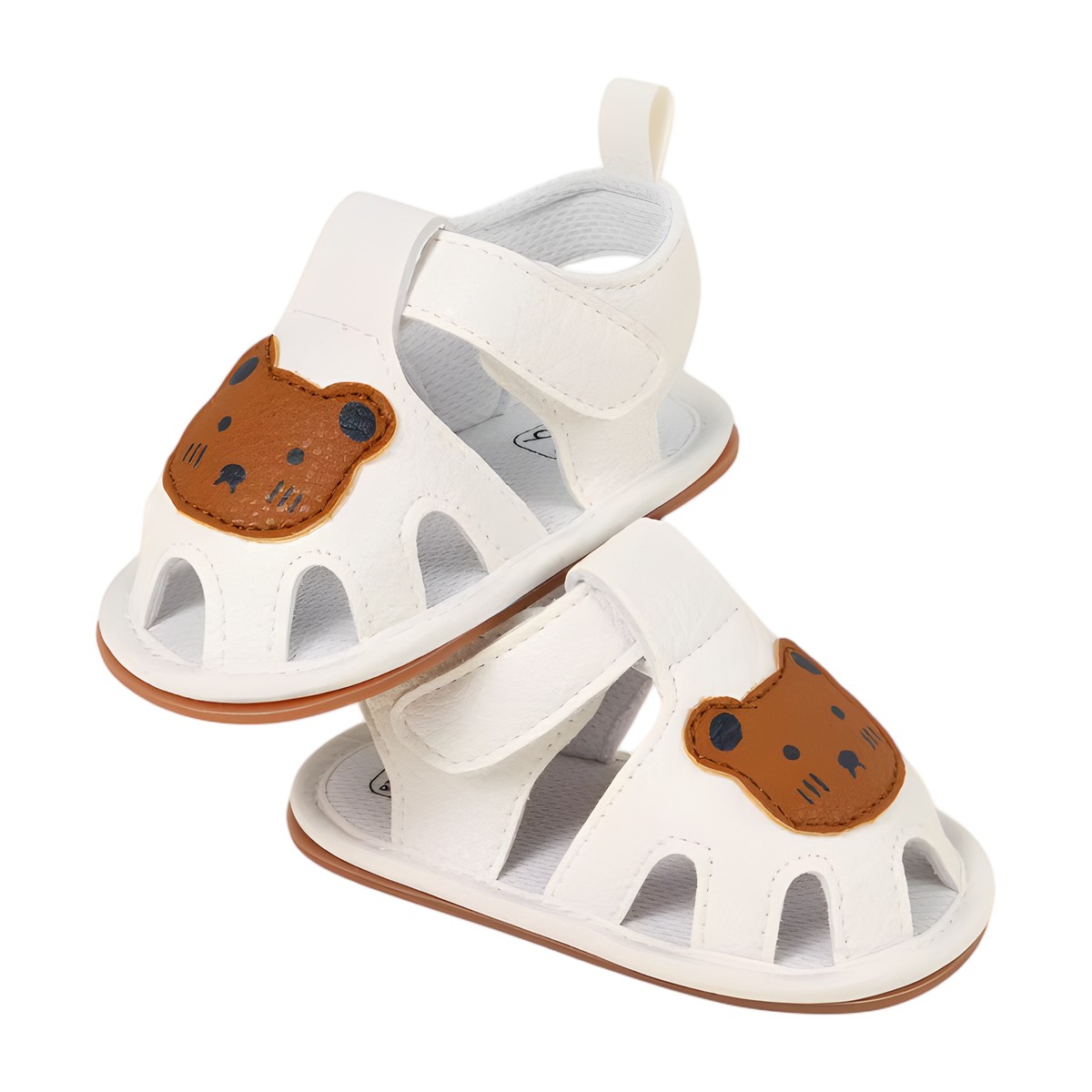 sandalias de bebé con diseño de osito, talla 11 y 12 cm