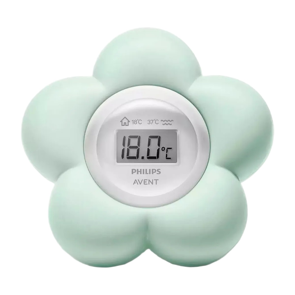 Termómetro de baño y habitación Philips Avent con pantalla digital encendida