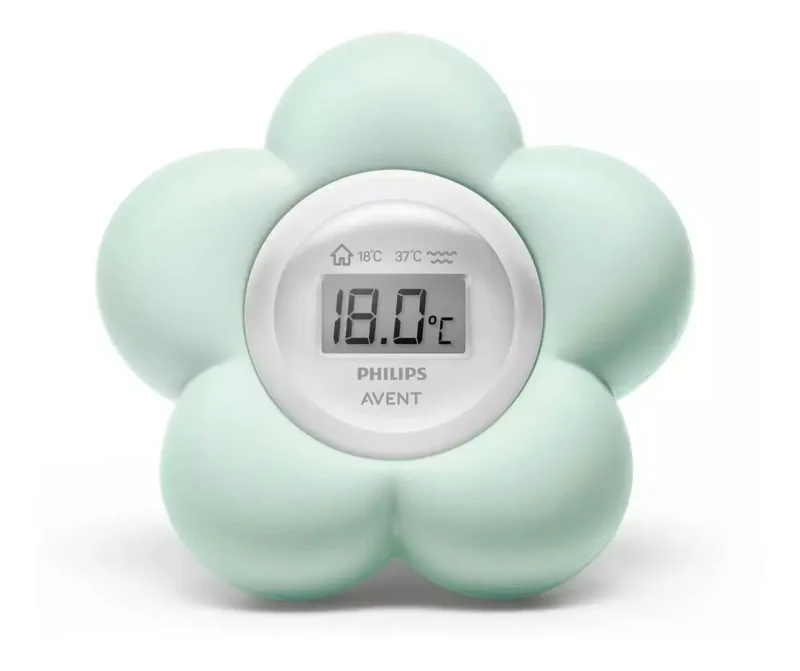 Termómetro de baño y habitación Philips Avent con pantalla digital encendida