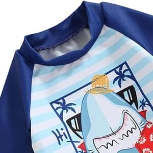 ropa de baño bebé manga larga protección solar