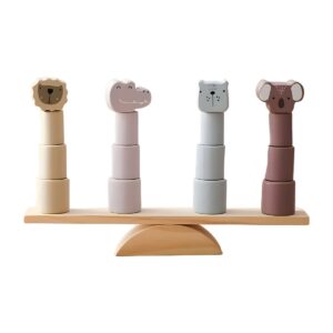 animales-madera-pastel-balancín-juego-educativo