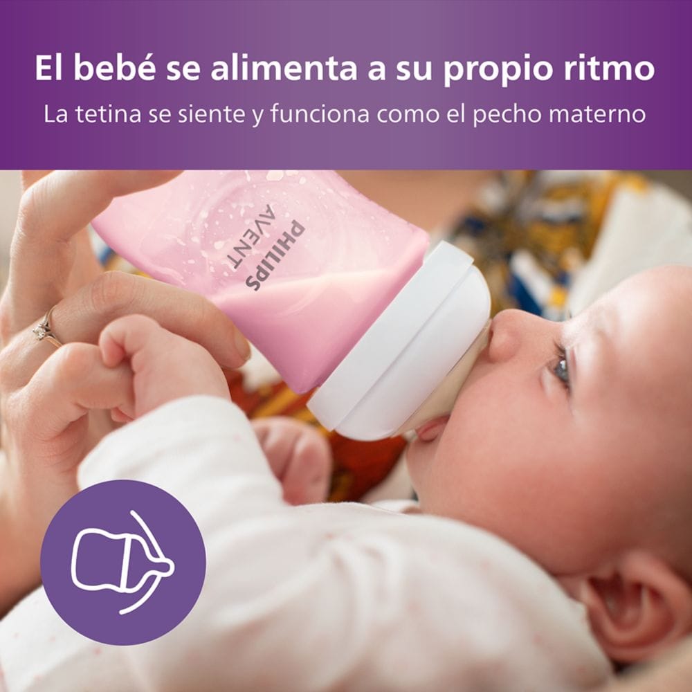 Mamaderas anticólicos con tetina que libera leche al succionar