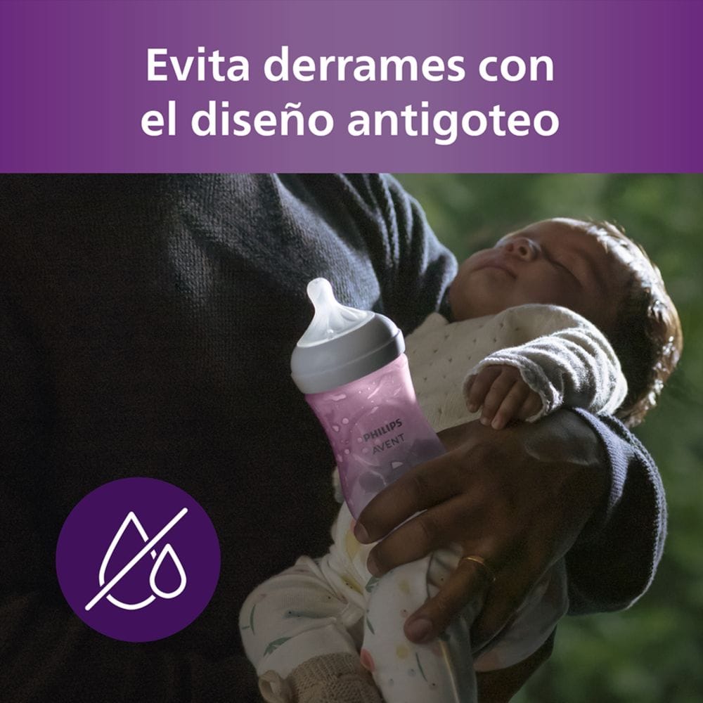 Set Triple Avent Natural Response diseño antigoteo