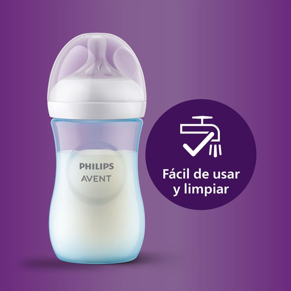 Mamaderas Philips Avent Natural Response – Azul Fácil de limpiar