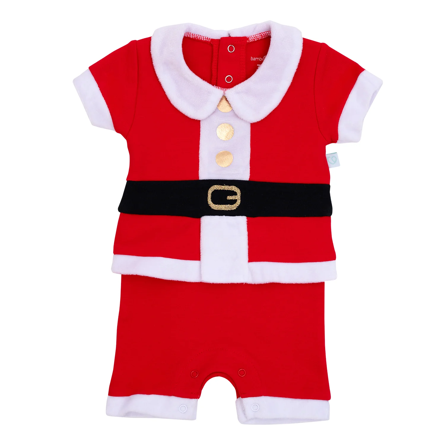 Enterito de Navidad para bebé estilo pascuero 100% algodón