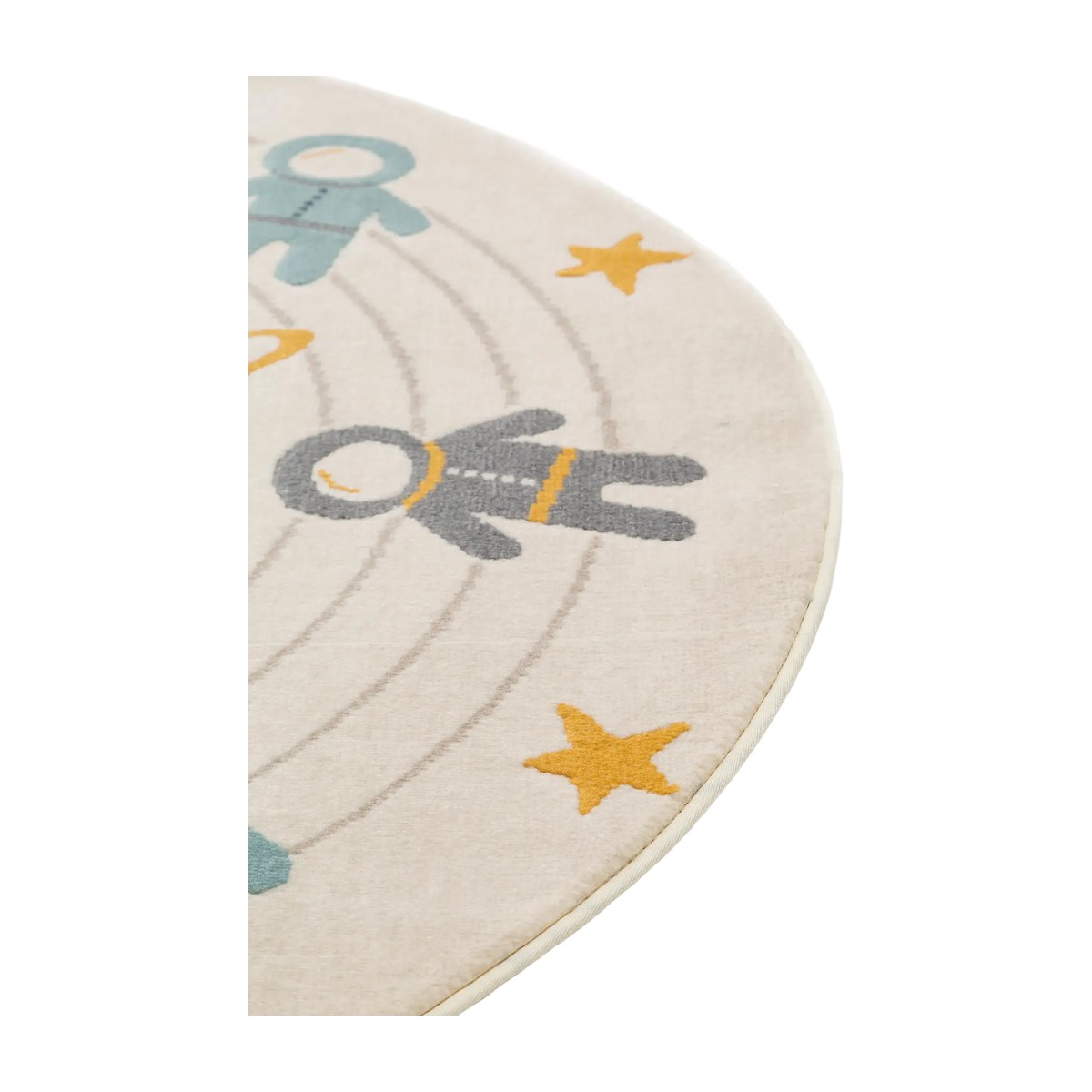 Alfombra infantil redonda de 100 cm con diseño de , astronautas , 100 cm
