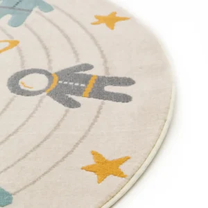 Alfombra infantil redonda de 100 cm con diseño de , astronautas , 100 cm