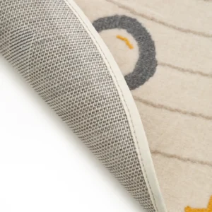 Alfombra infantil redonda de 100 cm parte trasera