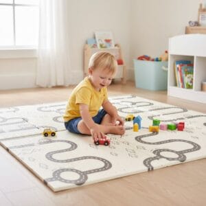 Alfombra antigolpes infantil diseño autopista