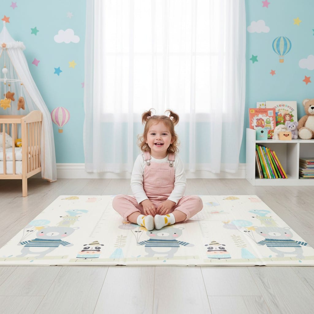 Alfombra antigolpes infantil reversible