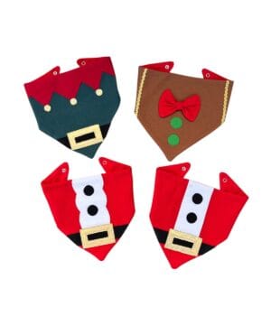 babero bandana navideño