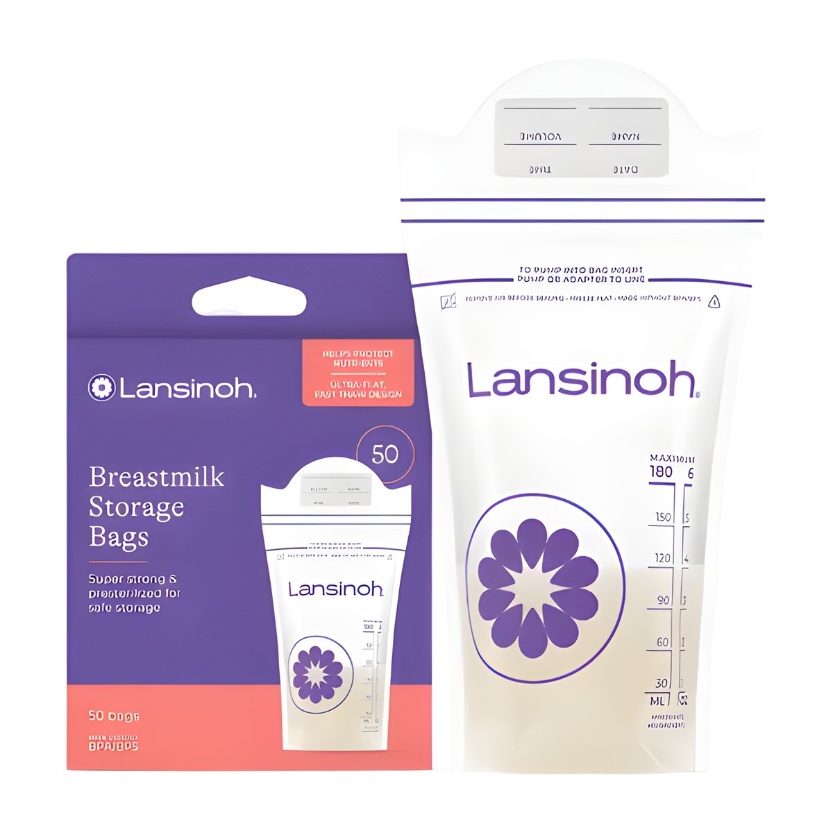 bolsas de almacenamiento de leche materna lansinoh pack 50 unidades
