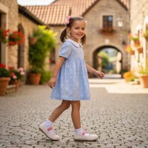 Zapatito Mary Jane niña beige