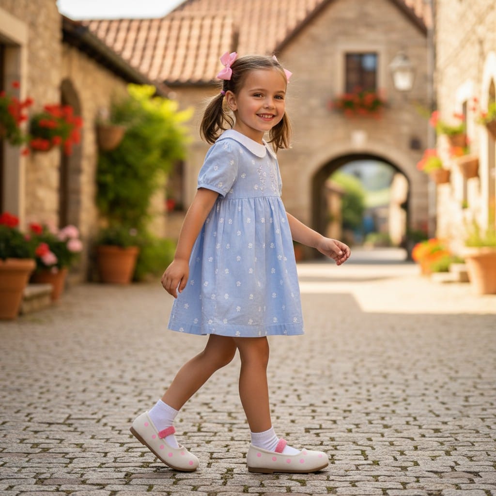 Zapatito Mary Jane niña beige